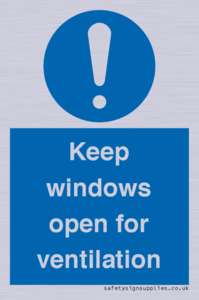 Keep windows open for ventilation